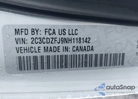 2022 Dodge Challenger R/T Scat Pack Widebody from USA, damaged, VIN 2C3CDZFJ9NH118142